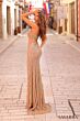 Amarra 88350 Illusion Cutout Spaghetti Straps Embellished Dress