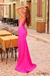Amarra 88351 High Slit Floral Lace-Up Dress