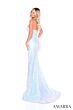 Amarra 88392 Plunging Neckline Strapless Sequin Dress