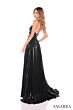 Amarra 88435 Embellished Top Lace-Up Metallic Dress