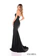Amarra 88439 Lace Bodice Slit Skirt Strapless Dress