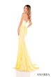 Amarra 88439 Lace Bodice Slit Skirt Strapless Dress