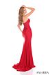 Amarra 88439 Lace Bodice Slit Skirt Strapless Dress