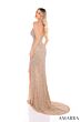 Amarra 88454 Spaghetti Straps High Slit Embellished Dress