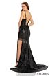 Amarra 88543 Side Slit Lace-Up Embellished Dress
