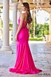 Amarra 88670 High Slit Spaghetti Strap Dress