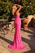 Amarra 89079 Bow Neckline Beaded Dress
