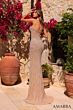 Amarra 89187 Slit Skirt Backless Dress