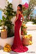 Amarra 89193 Slit Skirt Sweetheart Neckline Dress