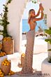 Amarra 89201 Plunging V-Neck Backless Dress