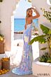 Amarra 89283 High Slit Double Keyhole Dress