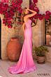 Amarra 89335 Brush Train High Slit Dress