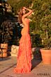 Amarra 89337 Tiered Ruffle Skirt Sequin Lace Dress