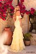 Amarra 89345 Tiered Ruffle Skirt High Slit Dress