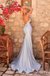 Amarra 89351 Empire Waist High Slit Dress
