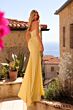 Amarra 89389 Beaded Bodice High Slit Dress