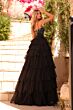 Amarra 89459 Spaghetti Strap Tiered Ruffle Skirt Dress