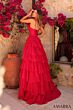Amarra 89461 Ruffle Tiered Skirt Basque Waist Dress