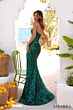 Amarra 89479 Sweetheart Neck High Slit Sequin Dress