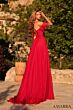 Amarra 89481 Off The Shoulder A-Line High Slit Dress