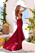 Amarra 89501 Open Back Beaded Sleeveless V-Neck Dress