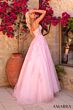 Amarra 89509 Plunging Neck Corset Bodice Dress