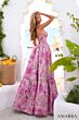 Amarra 89516 Peasant Skirt Strapless Brocade Dress