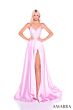 Amarra 89517 Spaghetti Strap A-Line High Slit Dress