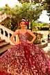 Amarra 54275 Removable Topper Sweetheart Neck Quince Gown