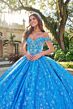 Amarra 54220 Petal Train Illusion Side Quinceanera Gown