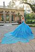 Amarra 54220 Petal Train Illusion Side Quinceanera Gown