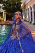 Amarra 54324 Hooded Cape Petal Train Quince Dress