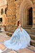 Amarra 54232 Cold-Shoulder Illusion Bodice Dress