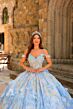 Amarra 54232 Cold-Shoulder Illusion Bodice Dress