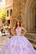 Amarra 54232 Cold-Shoulder Illusion Bodice Dress