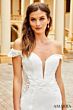 Amarra 7034 Lace-Up Back Petal Train Bridal Dress