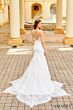 Amarra 84368 Strappy Back Petal Train Bridal Dress