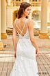 Amarra 84368 Strappy Back Petal Train Bridal Dress