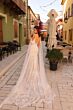 Amarra 84377 Cold-Shoulder Cape Sleeve Bridal Dress