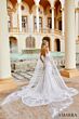 Amarra 84377 Cold-Shoulder Cape Sleeve Bridal Dress