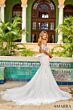 Amarra 84380 Margot Godet Skirt Cold-Shoulder Sleeve Bridal Dress