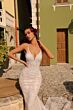 Amarra 84383 Sadie Petal Train Lace Bridal Dress