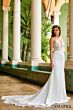 Amarra 84390 Liliana Cutaway Train Sheer Bodice Bridal Dress