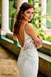 Amarra 84390 Liliana Cutaway Train Sheer Bodice Bridal Dress