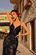 Amarra 84407 Fiona Fit-And-Flare Plunging Neck Wedding Dress