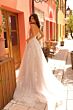 Amarra 85694 Hailey Plunging Side Scoop Back Wedding Dress