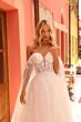 Amarra 85703 Hollie Off-The-Shoulder Cape Sleeve Wedding Dress