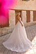 Amarra 85706 Lauren Side Slit Scoop Back Wedding Dress