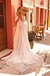 Amarra 87515 Removable Train Sweetheart Neck Wedding Dress