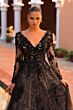 Amarra 88212 V-Neck Long Sleeve Bridal Gown